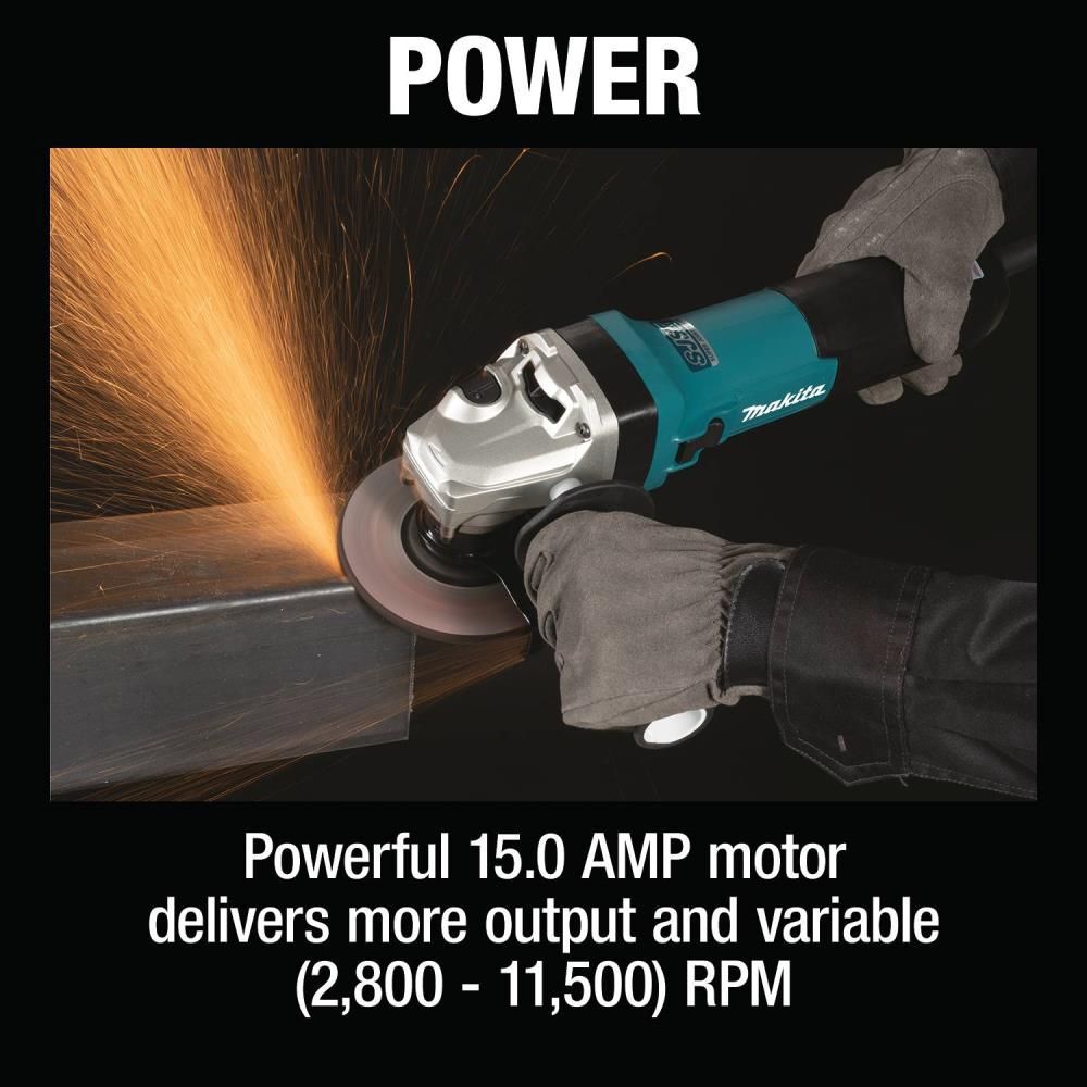 Makita 5 in SJS II High-Power Angle Grinder, large image number 13