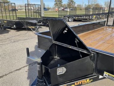 Doolittle Trailer Mfg Steel Sided Open Utility Trailer 14'x77in Tandem Axle HD Pro Toolbox, large image number 10
