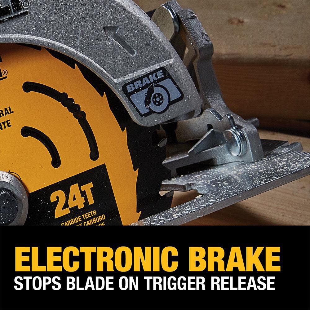 DEWALT 20V MAX 7 1 4in Circular Saw with FLEXV Advantage Bare Tool DCS573B Acme Tools