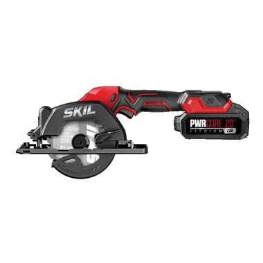 SKIL PWR CORE 20 Cordless 20V 4-1/2 in Compact Circular Saw Kit, large image number 2