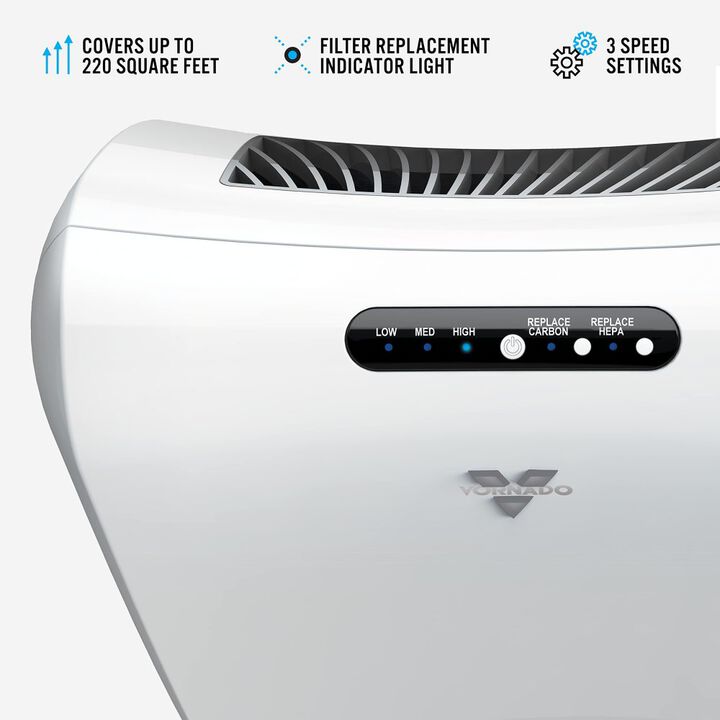 Vornado AC350 Air Purifier with True HEPA Filtration, large image number 3