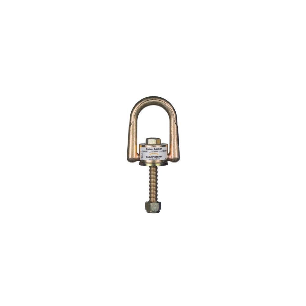 Guardian Fall Protection 10000 Lbs Swivel Anchor with Grade 8 Bolt Washer & Nut, large image number 2