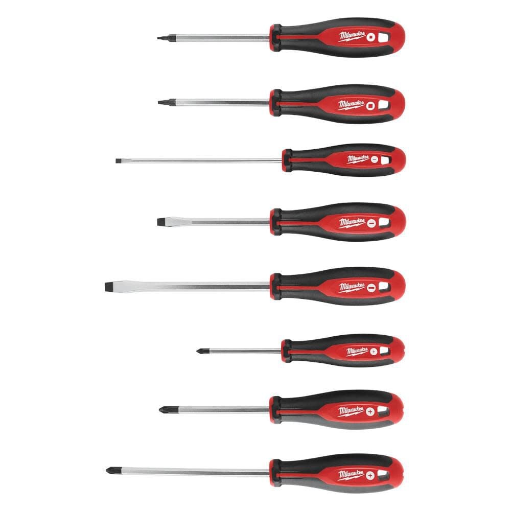 Milwaukee 8pc Screwdriver Kit with Square - 48-22-2718