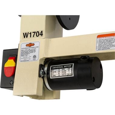 Shop Fox 8in x 13in Benchtop Wood Lathe 110V 1/3HP 1 Phase, large image number 4