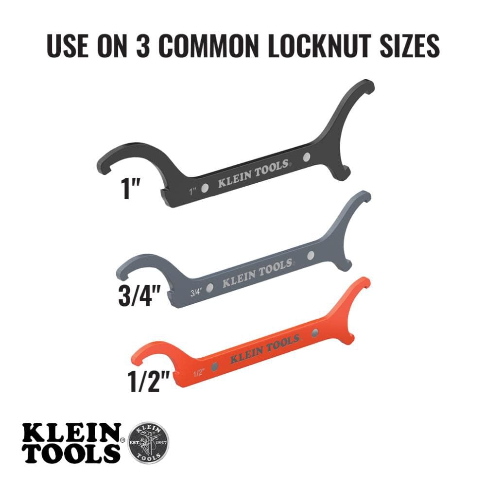 Klein Tools Straight Locknut Wrench Set, large image number 2