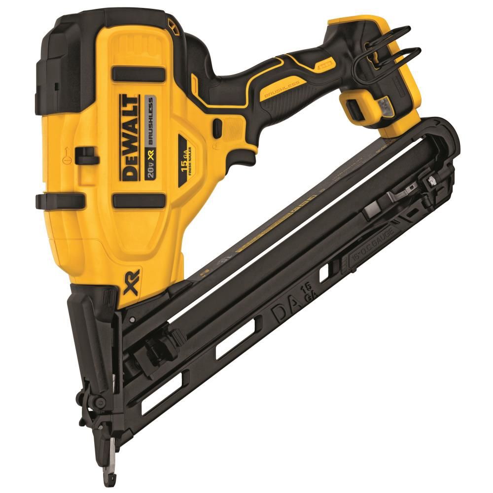 DEWALT 20V MAX XR 15 GA Angled Finish Nailer (Bare Tool), large image number 11