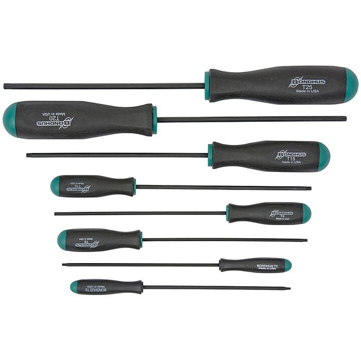 Bondhus 8pc Torx Screwdriver Set T6-T25