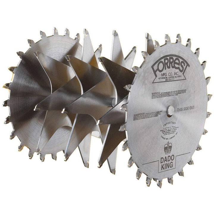 Forrest Dado King 10In Dado Blade Set with 1In Arbor
