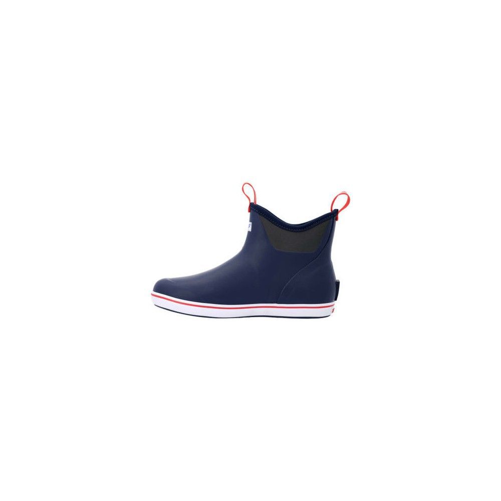 XTRATUF Men's 6 Inch Ankle Deck Boot Medium Width Navy/Red Size 10, large image number 5