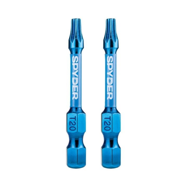 Spyder 2 Inch T20 Impact Driver Bit, 2 Pieces