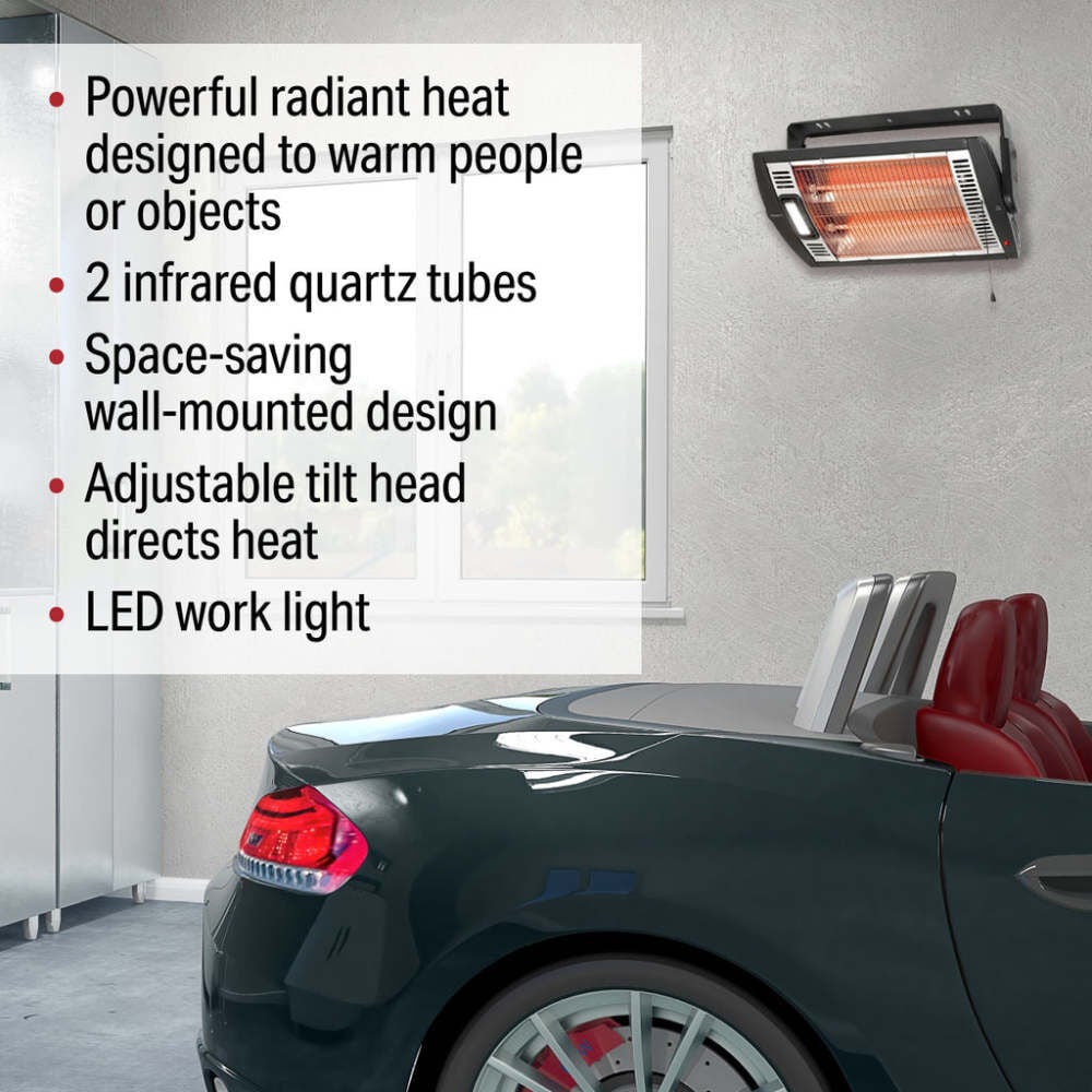 VisionAir 24 In. 750/1500W 5118 Btu 194 Sq-Ft. Wall Mount Radiant Heater, large image number 7