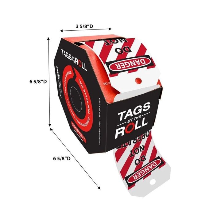 Accuform Cardstock OSHA Danger Do Not Operate Equipment Locked Out Tag, large image number 2