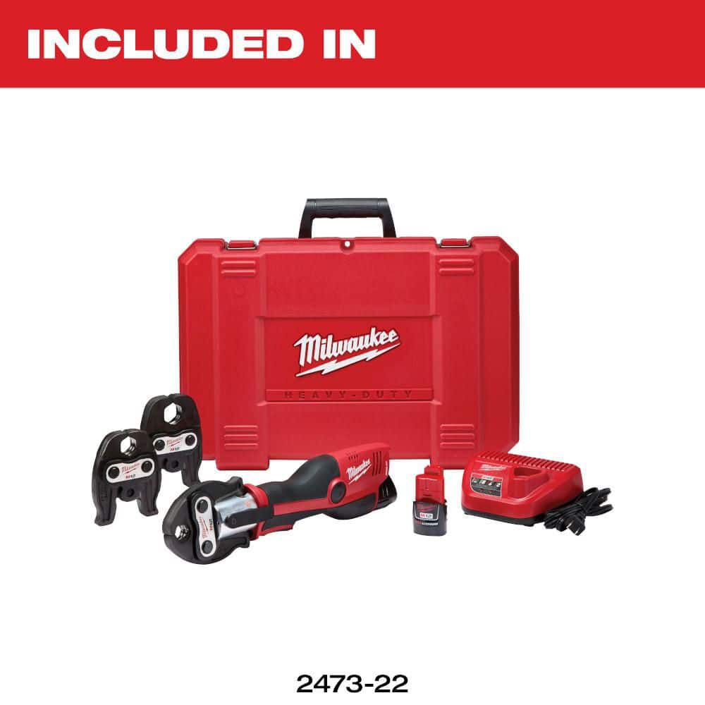 Milwaukee M12 Press Tool with 1/2 - 1 Inch Jaws Kit and 1-1/4 Inch CTS-V Press Jaw Bundle, large image number 18