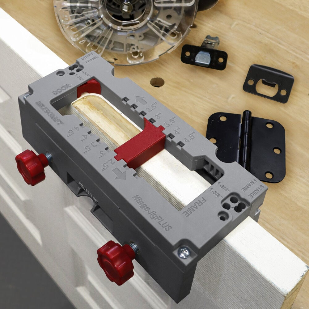 Milescraft HingeJigPLUS Self-Clamping Door and Hinge, Latch, and Strike Plate Jig, large image number 2