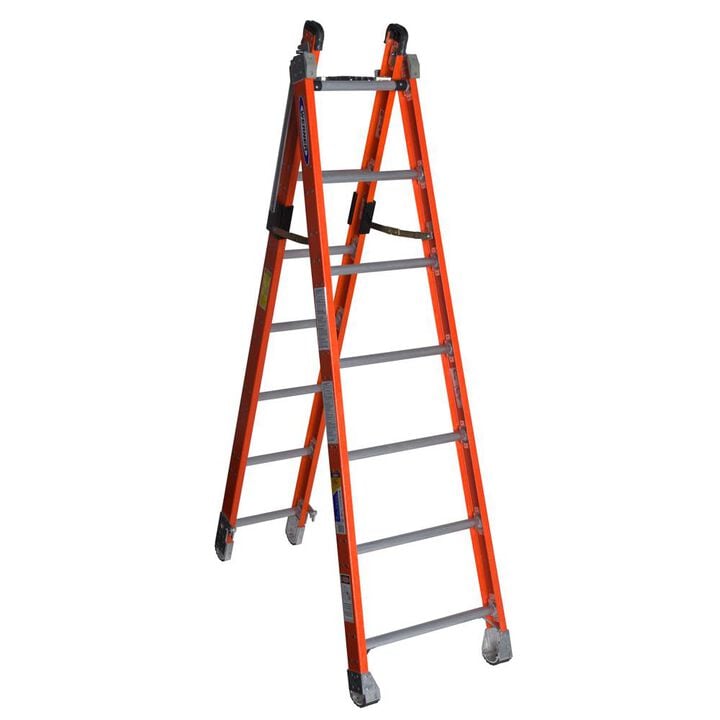 Werner 14 Ft. Type IAA Fiberglass Combination Ladder