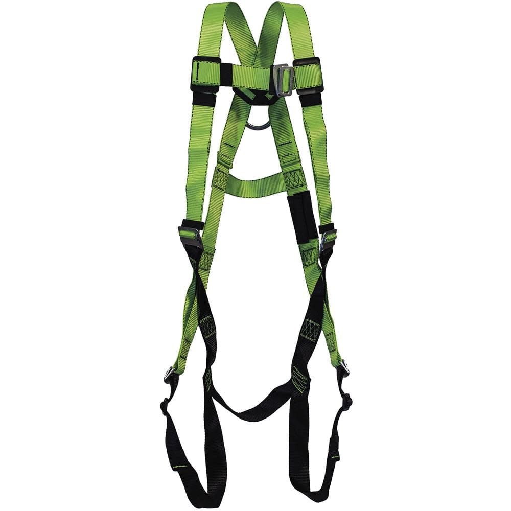 Designed to protect you during a fall, our product includes 1 D-ring located on the back of the full body harness, used as the primary fall arrester
