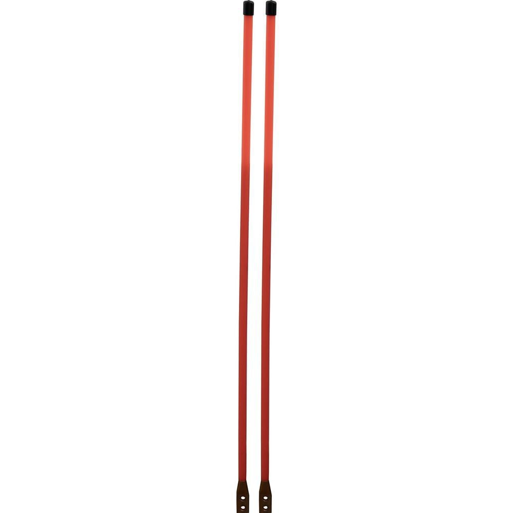 Buyers Products Company 3/4 x 48 Inch Bolt-On Bumper Marker Sight Rods with Hardware Fluorescent Orange, large image number 6