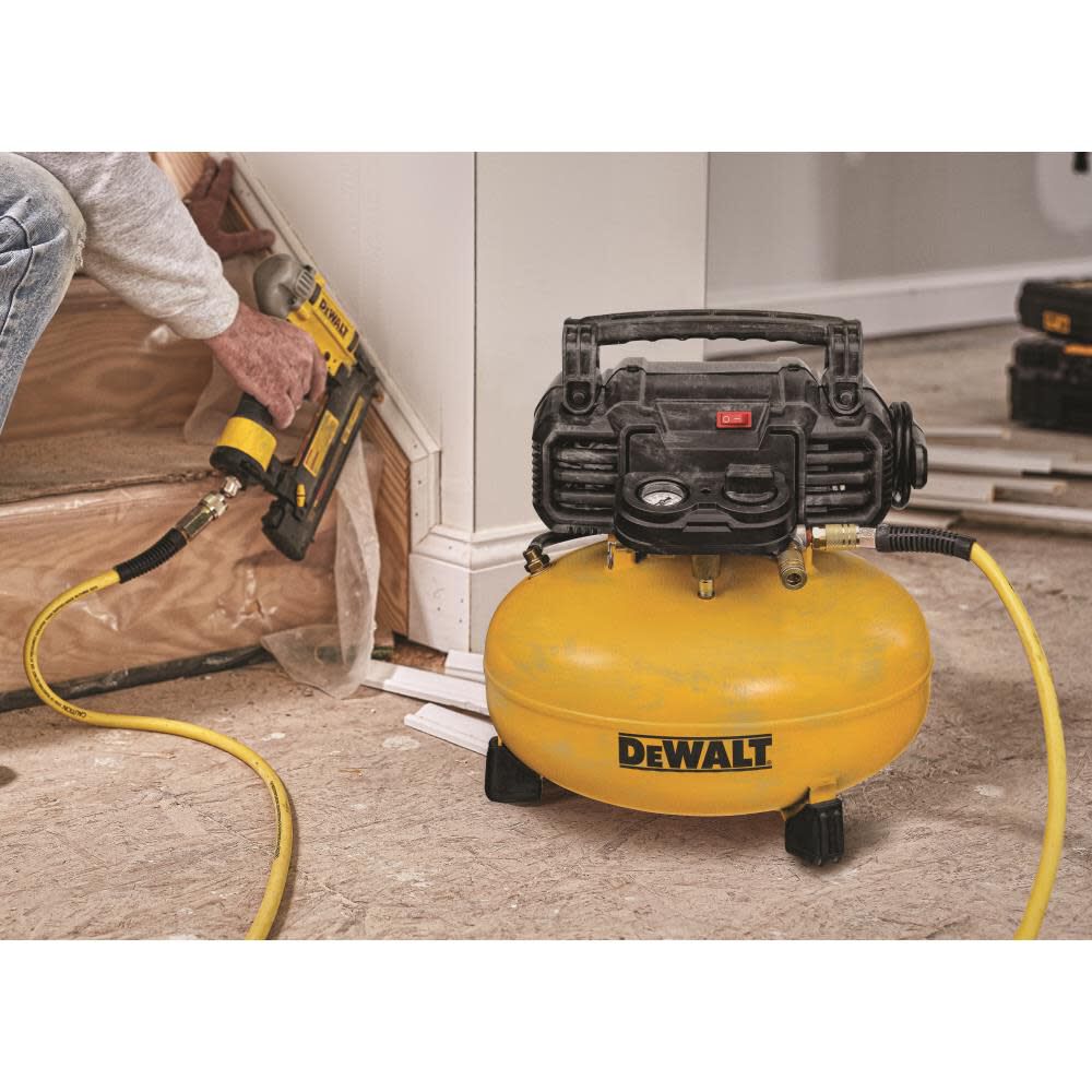 DEWALT 6 gal Pancake Compressor/ 2 In. Brad Nailer Combo Kit DWC1KITB