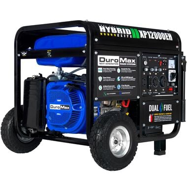 Duromax XP12000EH Dual Fuel Portable Generator - 12000 Watt Gas or Propane Powered-Electric Start- Home Back Up and RV Ready 50 State Approved, large image number 0