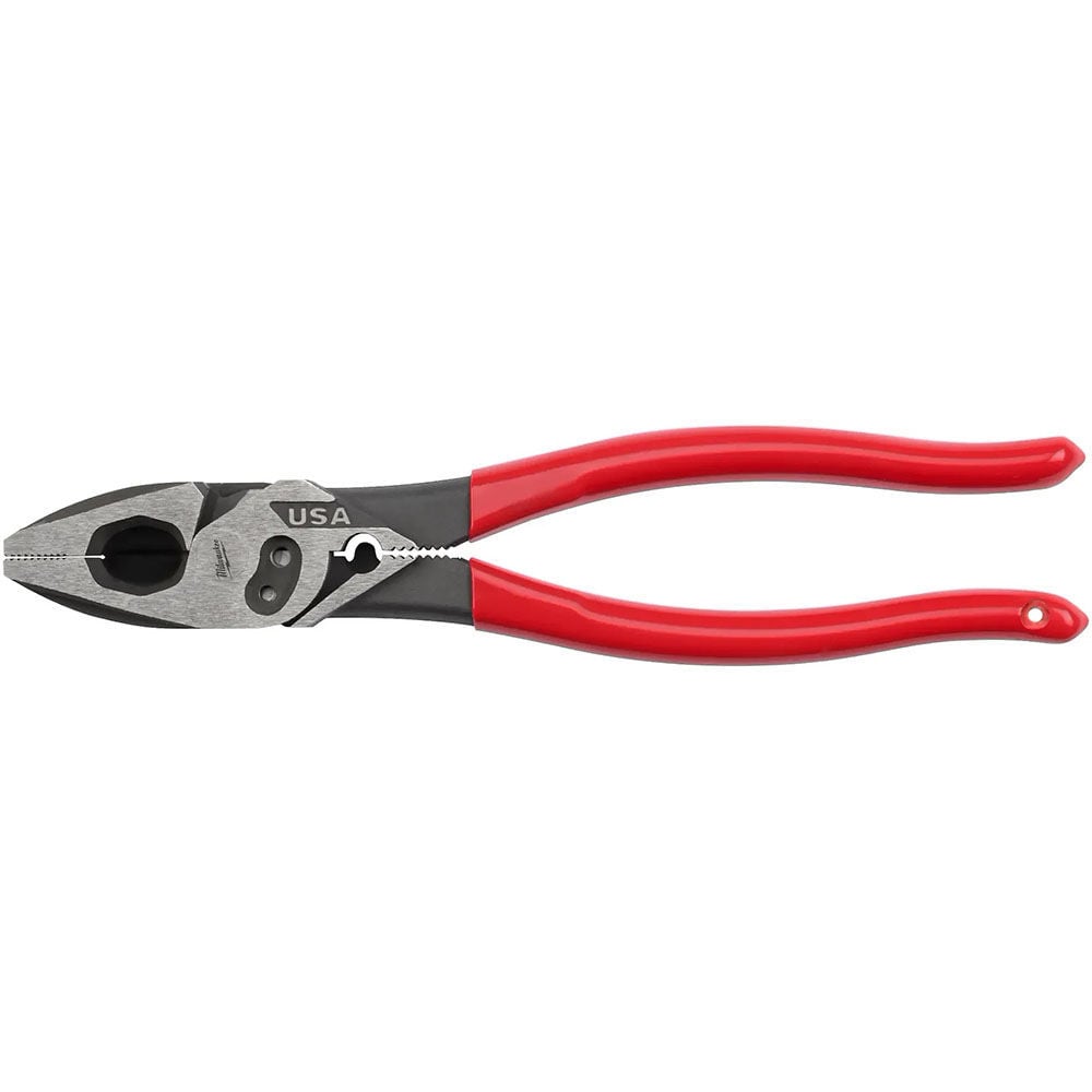 Milwaukee 9inch Linemans Dipped Grip Pliers with Crimper & Bolt Cutter (USA), large image number 1