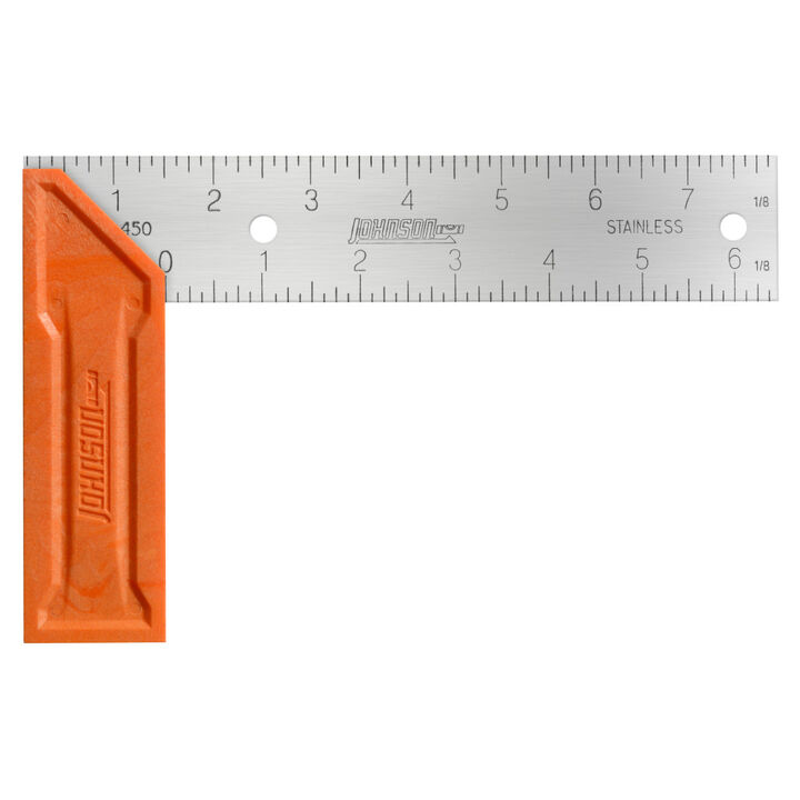 Johnson Level 8 Inch Try and Mitre Square Plastic Handle