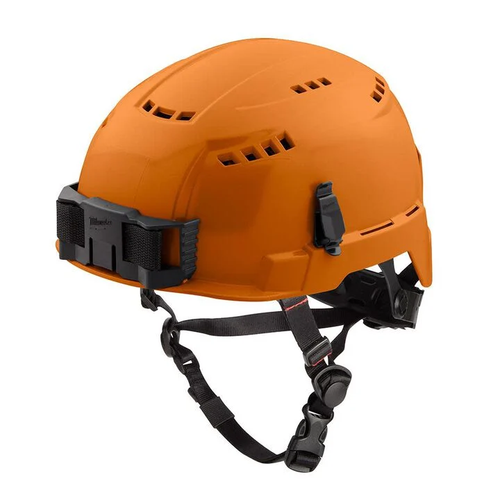 Milwaukee White Vented Helmet with BOLT Class C ORANGE