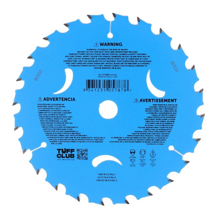 Ox Tools Pro Lightning 6-1/2 Inch 24T Circular Saw Blade, large image number 1