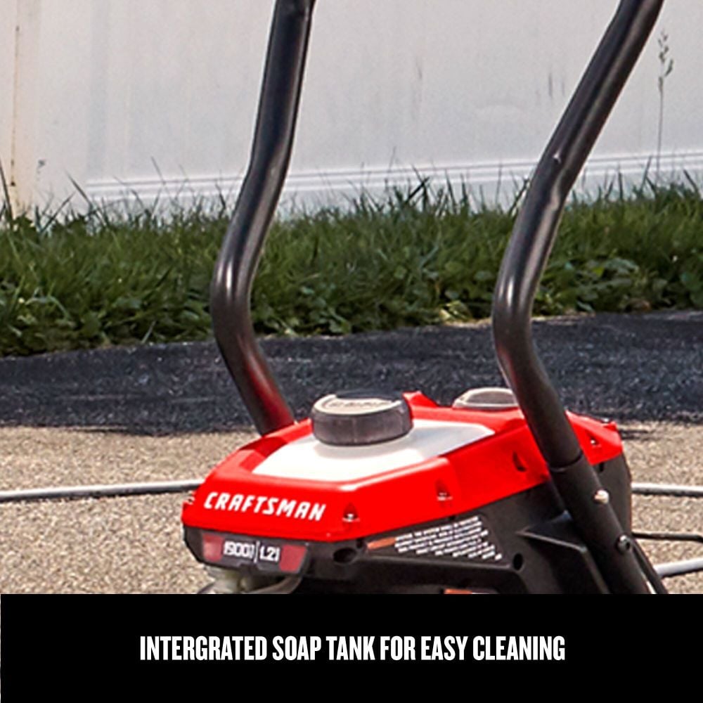 CRAFTSMAN 1900 PSI 1.2 GPM Electric Cold Water Pressure Washer with 3 Spray Nozzles, large image number 6