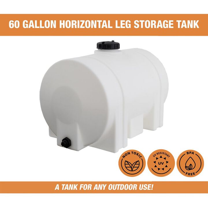 Buyers Products Company 60 Gallon Storage Tank with Legs - 38 Inch x 23 Inch x 27 Inch, large image number 3