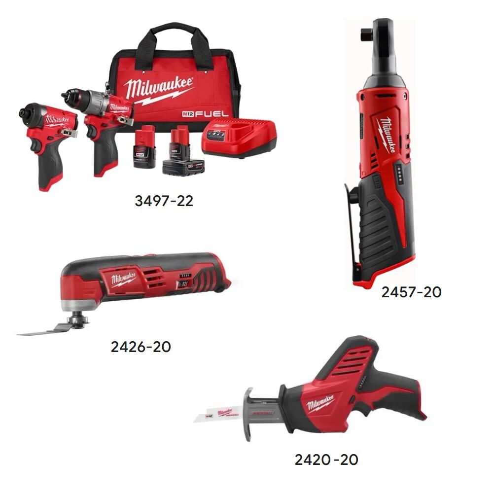 Milwaukee M12 Fuel 2 Tool Combo Kit Multi Tool Reciprocating Saw Ratchet Bundle Mil000011347 Sansujyuku sansujyuku.com