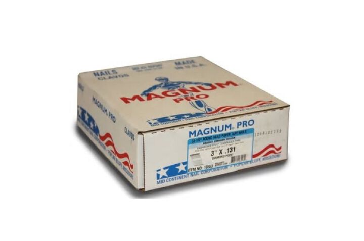 Midcontinent Nail 3X.131 DP Smooth Offset Paper Tape Strip Nails - 2500 Nails, large image number 1
