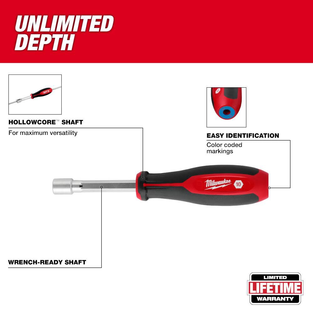Milwaukee 6mm HollowCore Nut Driver, large image number 3
