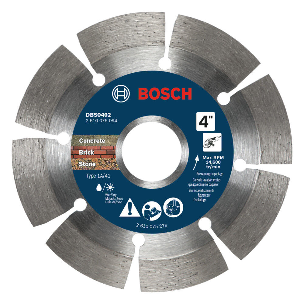 Bosch 4 Inch Segmented Rim Diamond Blade, large image number 1