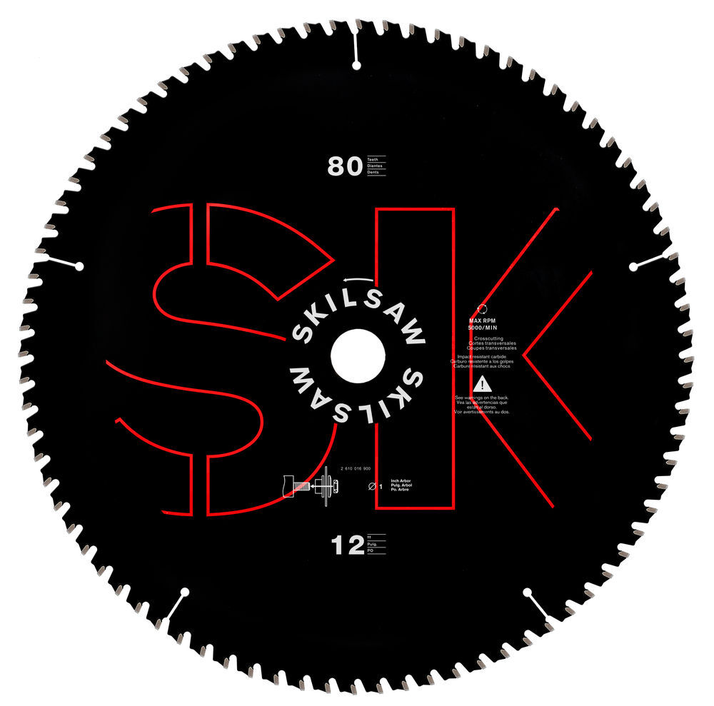 SKILSAW Promotional 12In X 80T Miter Saw Blade, large image number 1