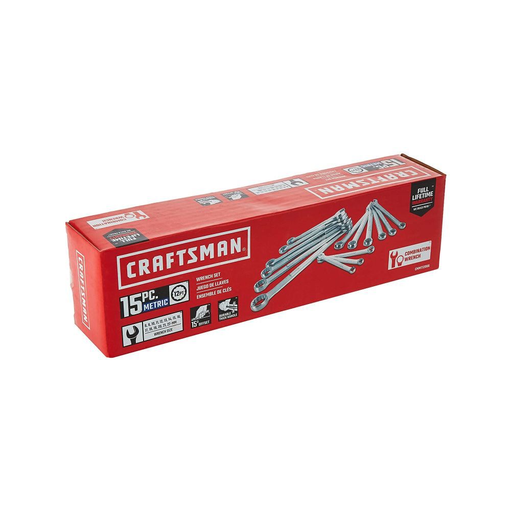CRAFTSMAN Metric Combination Wrench Set , 15pc, large image number 7