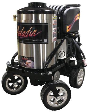 Aaladin Cleaning Systems 3000 PSI 4.0 GPM Electric Hot Water Pressure Washer with 4 Quick Couple Spray Nozzles