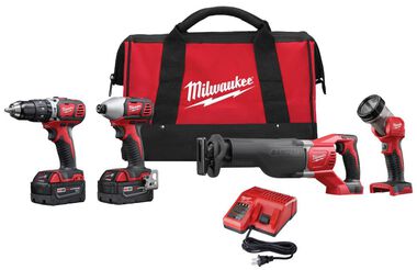 Milwaukee M18 Cordless Lithium-Ion 4-Tool Combo Kit