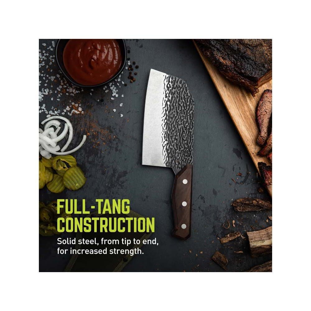 TRUE Primal Forge Steel Blade Chopper Knife with Wood Handle, large image number 5