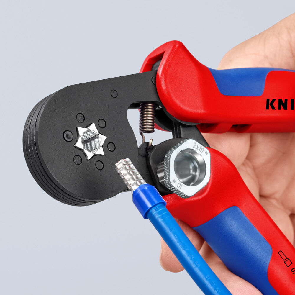 Knipex 7-1/4 Inch Self-Adjusting Crimping Plier, large image number 6