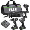 FLEX 24V Drill Driver Impact Driver Reciprocating Saw and Work Light Kit, small image number 1