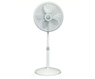Lasko Blue Plug Oscillating Pedestal Fan 54 1/2in H X 18in D 3 Speed