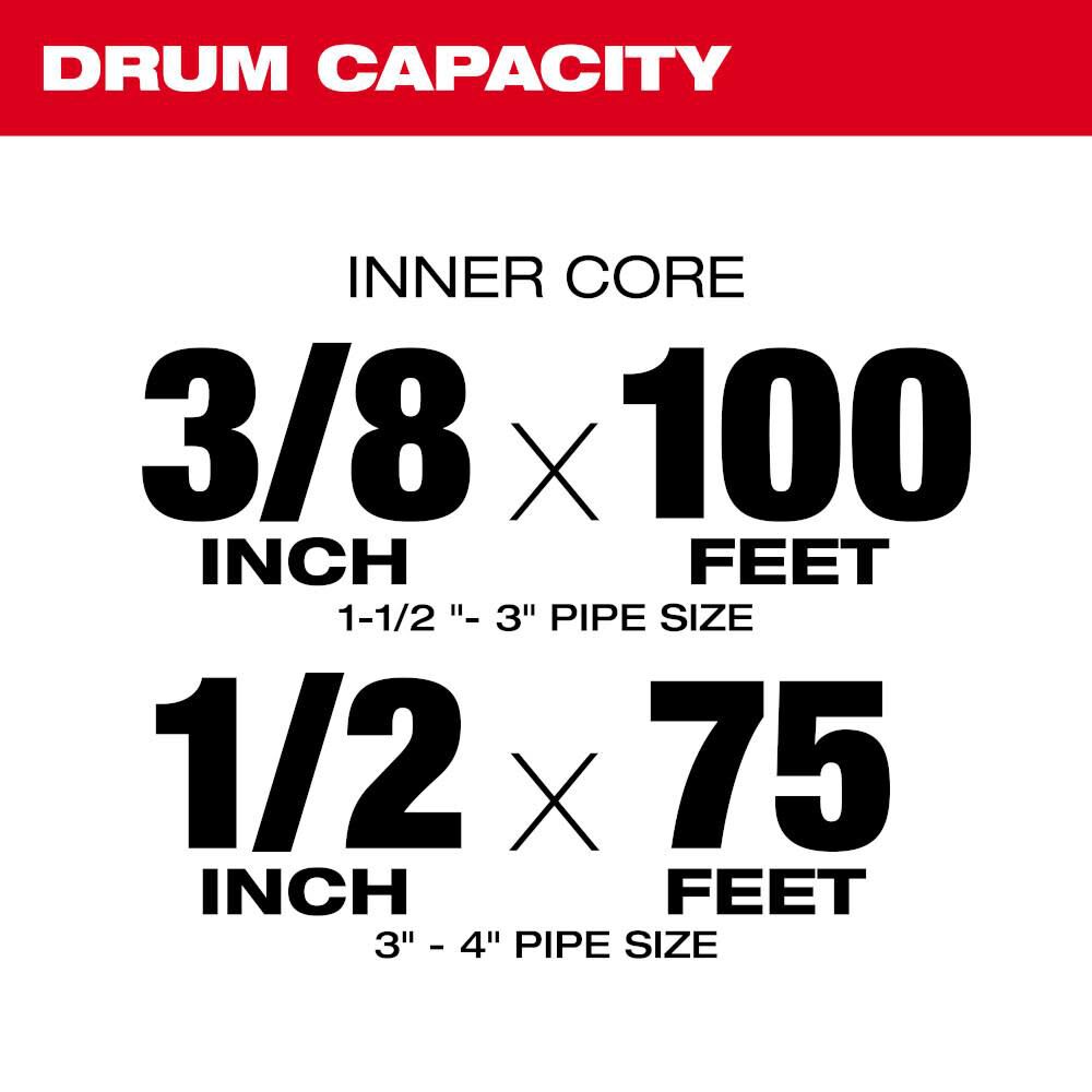 Milwaukee Drum With Anchor Cable For M18 Drum Machine 47 53 2817 - Image 3