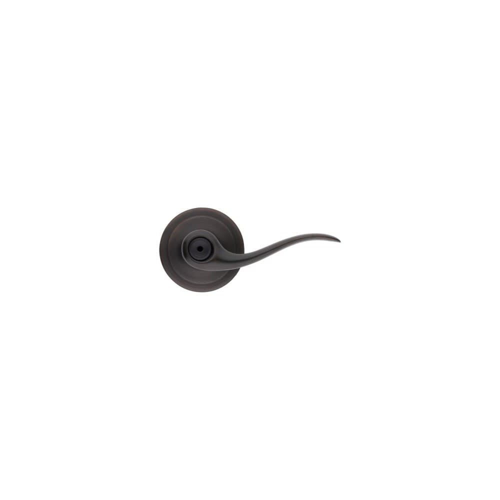 Kwikset Venetian Bronze Bed/Bath Tustin Privacy Door Lever, large image number 4