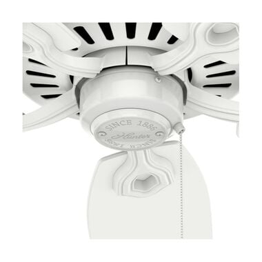 Hunter Fan Builder Elite Ceiling Fan 52in Indoor Snow White, large image number 2