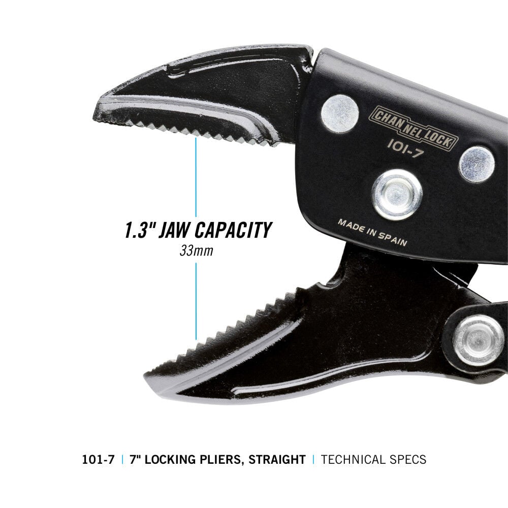 Channellock 7" Locking Pliers, Straight, large image number 17
