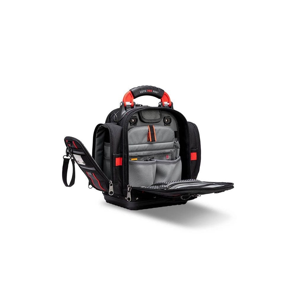 Veto Pro Pac 40 Lbs Zippered Compact Service Tool Bag, Black/Red, large image number 15