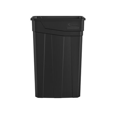Suncast Plastic Slim Trash Can - 23 Gallon Black, large image number 1