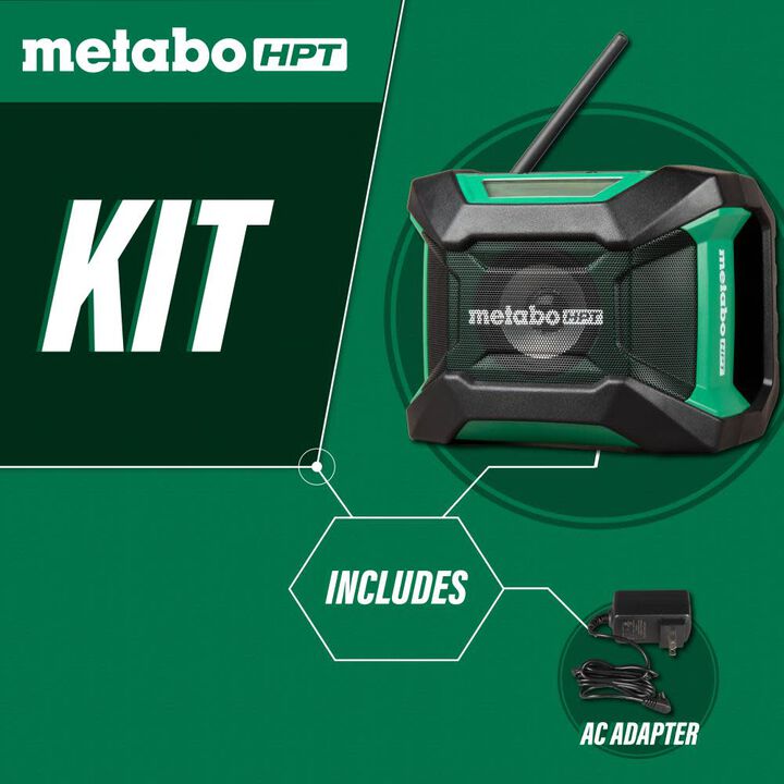Metabo HPT Promotional Metabo HPT 18V MultiVolt Radio Cordless Bluetooth Bare Tool, large image number 2