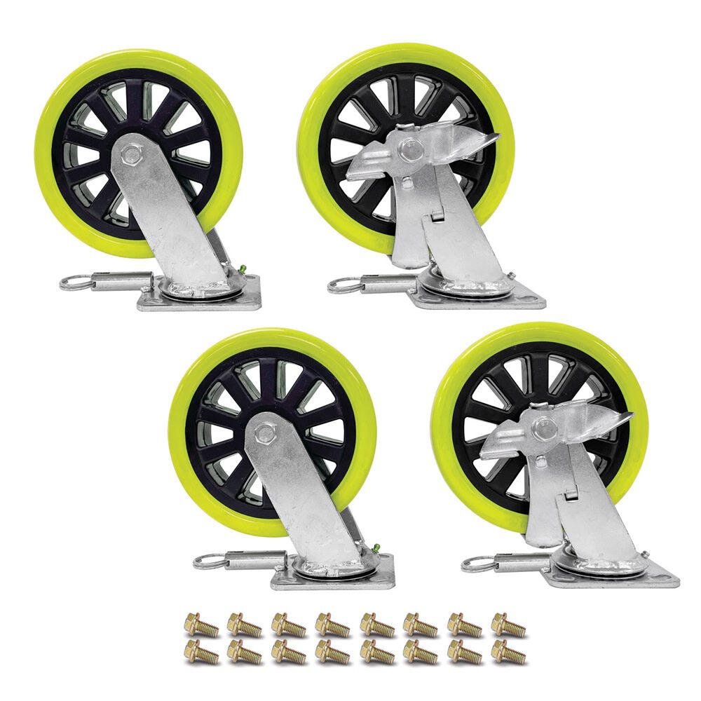 Magnum Tool Group 8 Inch Pro Series Max Endurance Caster Set, large image number 1
