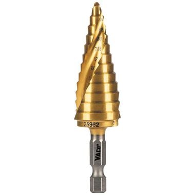 Klein Tools 3/16in to 7/8in Step Drill Bit VACO